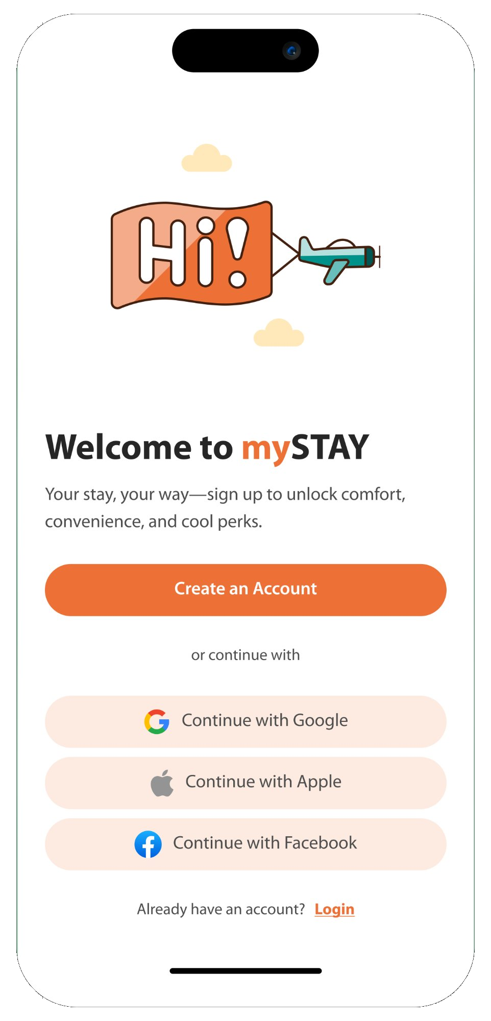 MySTAY mobile app